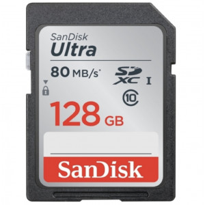 SanDisk Ultra SDXC 128GB Class 10 UHS-I (80MB/s)