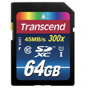 Transcend Premium SDXC 64GB Class 10 UHS-I R45MB/s